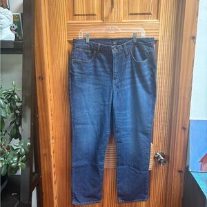 J. Crew essential straight dark wash